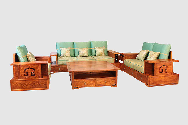 丹东中式实木沙发简直太美了